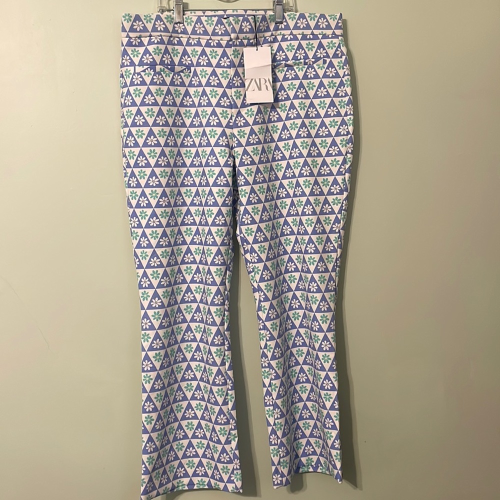NWT Zara Flower Print Trousers
